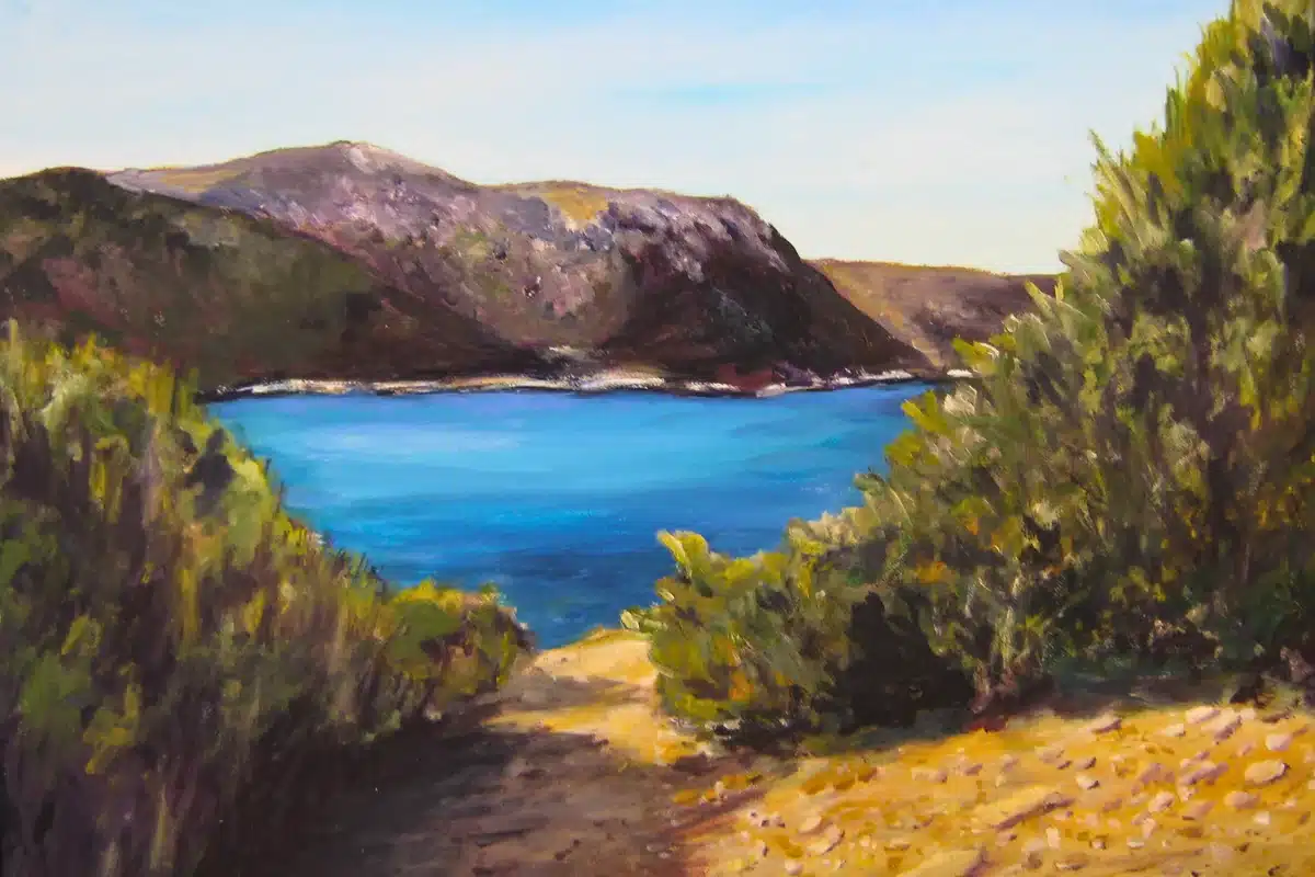 Ölbild Bucht Cala Ratjada Mallorca – Christiane Odefey