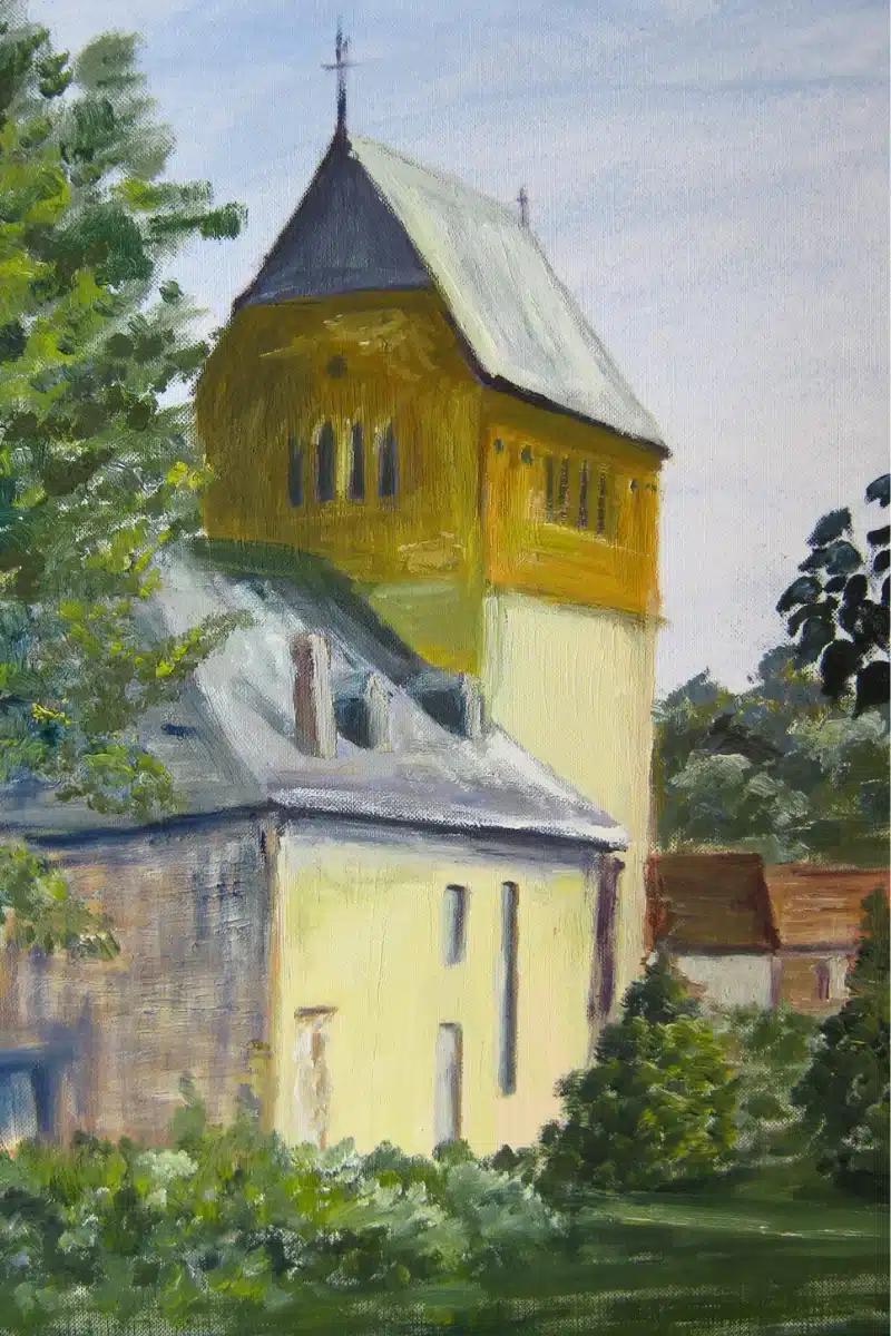 Ölbild Katholische Kirche Stadtroda – Christiane Odefey