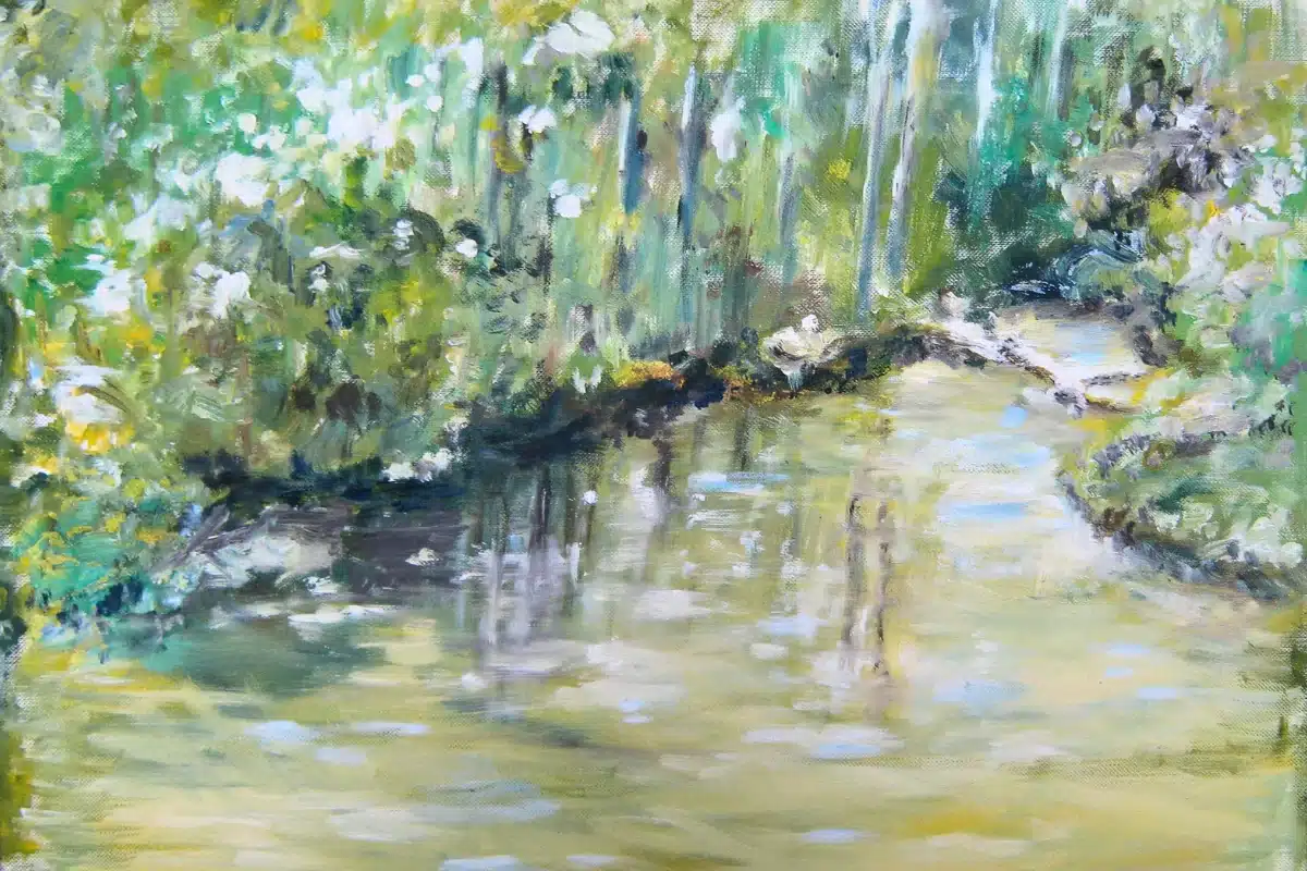Ölbild Wasserlandschaft Müritz – Christiane Odefey