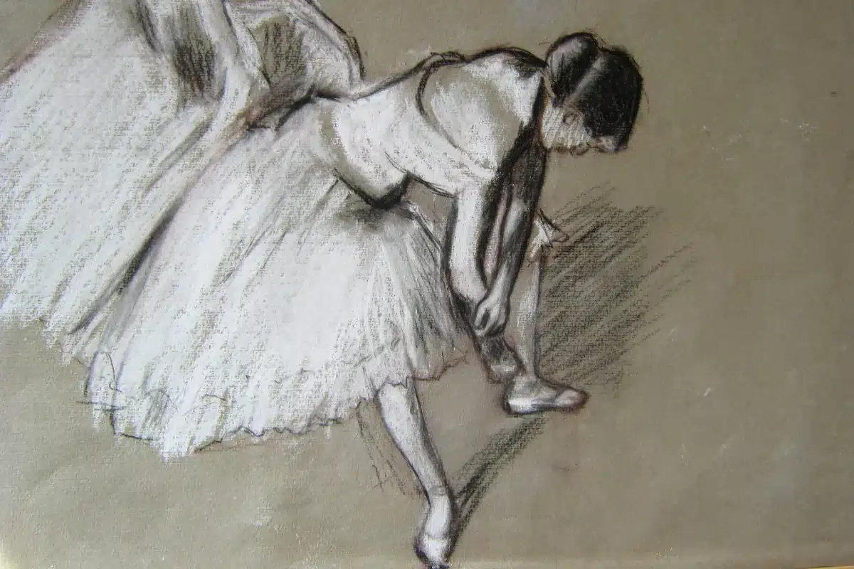 Pastellbild Tänzerin, nach Edgar Degas – Christiane Odefey