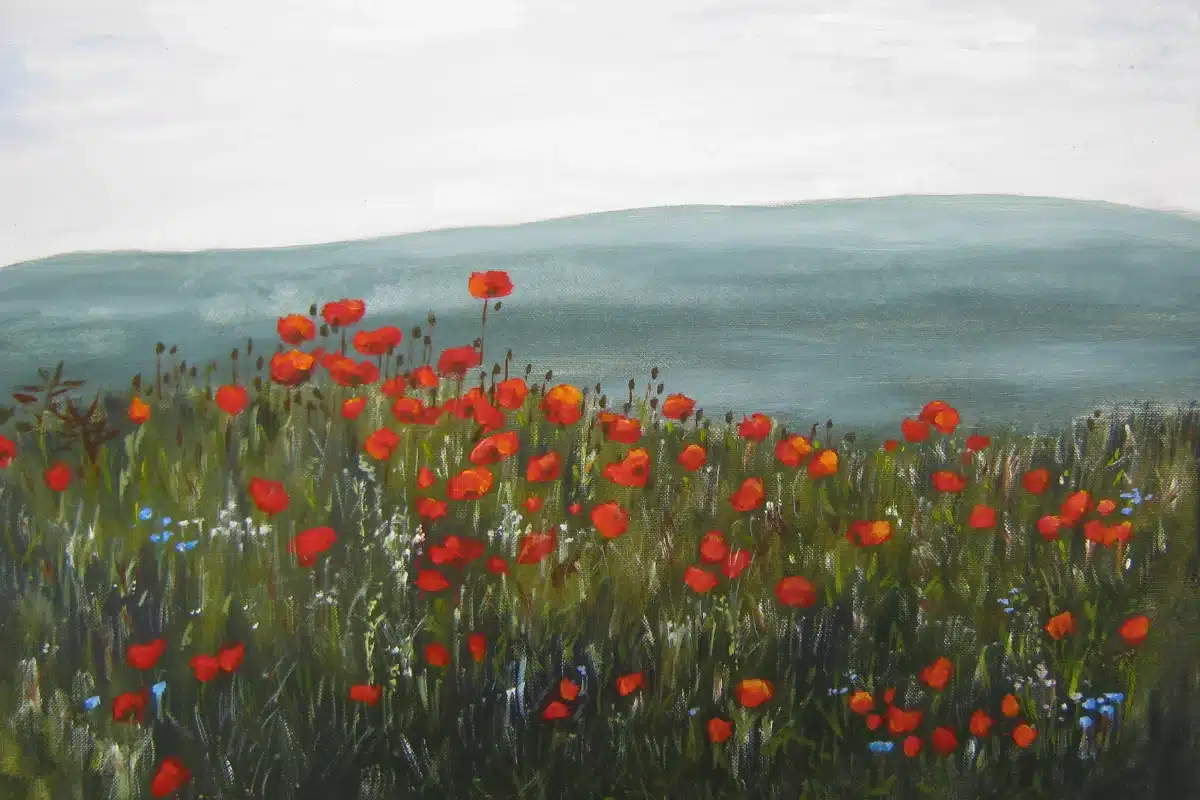 Ölbild Mohn – Christiane Odefey