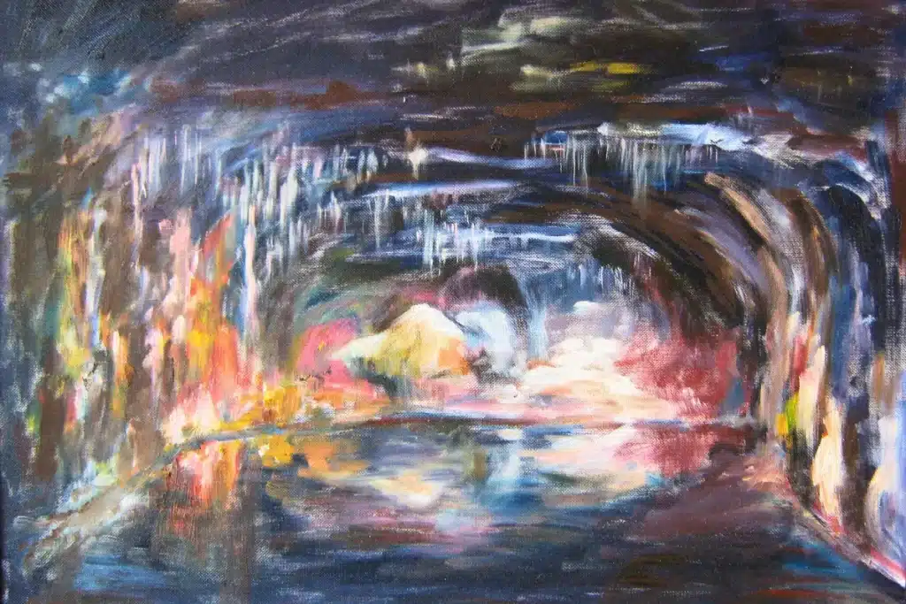 Ölbild Feengrotten Saalfeld – Christiane Odefey