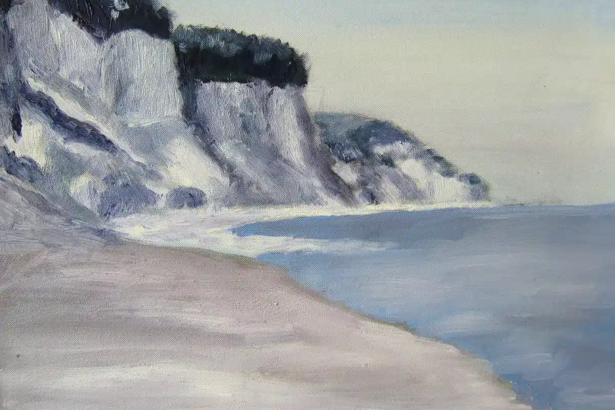 Ölbild Kreidefelsen Kap Arkona Rügen – Christiane Odefey