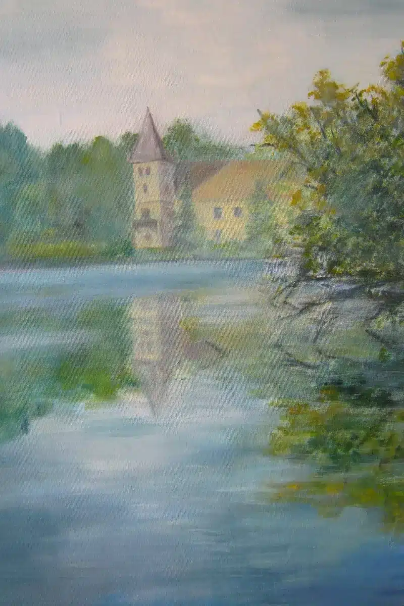 Ölbild Schloss Fröhliche Wiederkunft – Christiane Odefey
