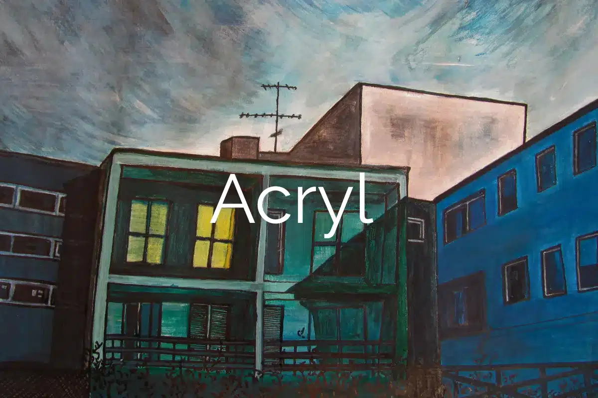 Acrylbild Häuserfront – Susanne Odefey