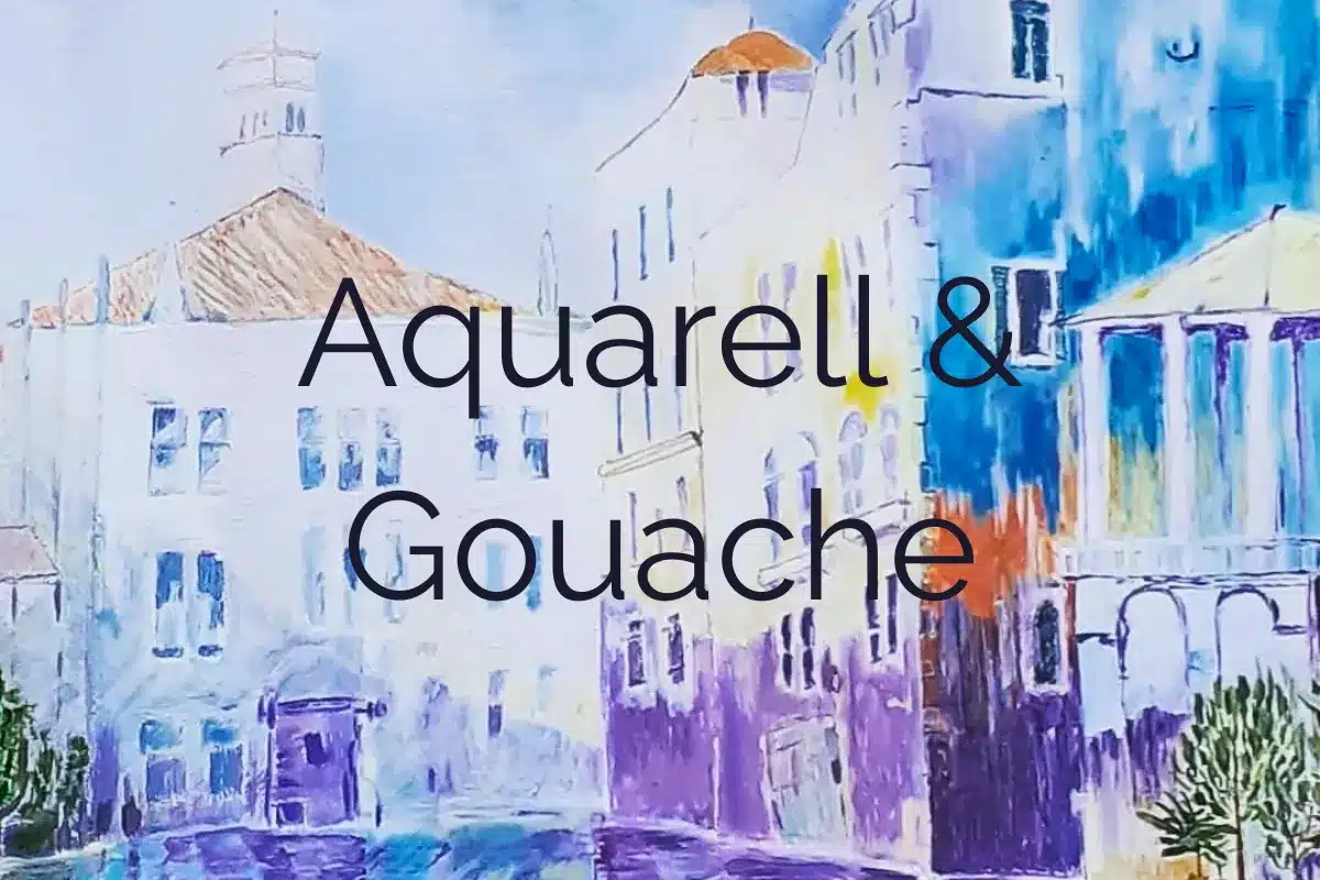 Aquarell Italienische Stadtansicht – Susanne Odefey