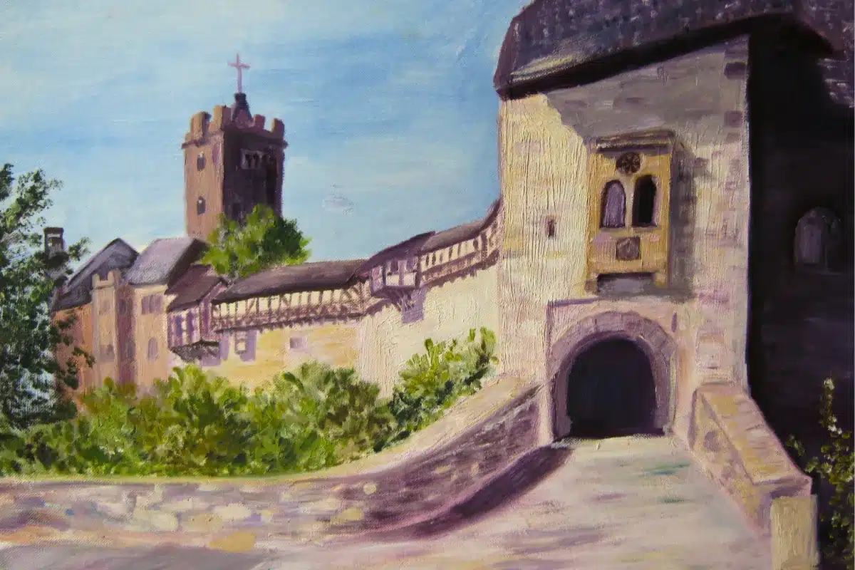 Ölbild Wartburg Eisenach – Ölmalerei Jena, Christiane Odefey
